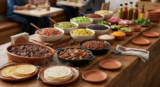 TUESDAY October 13th Taco Bar, Guacamole + Chips, Fruit